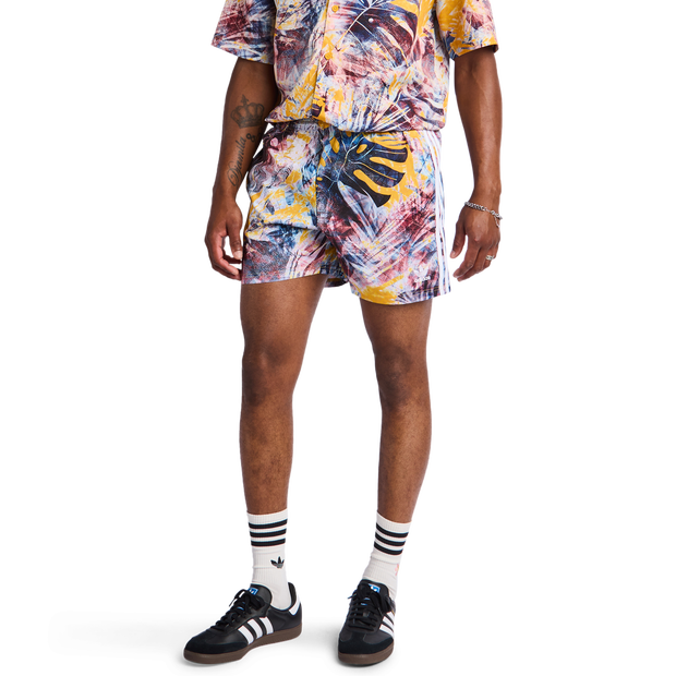 Adidas Adicolor 70s Monogram Short Herren Kurze Hosen - Gelb - Größe S