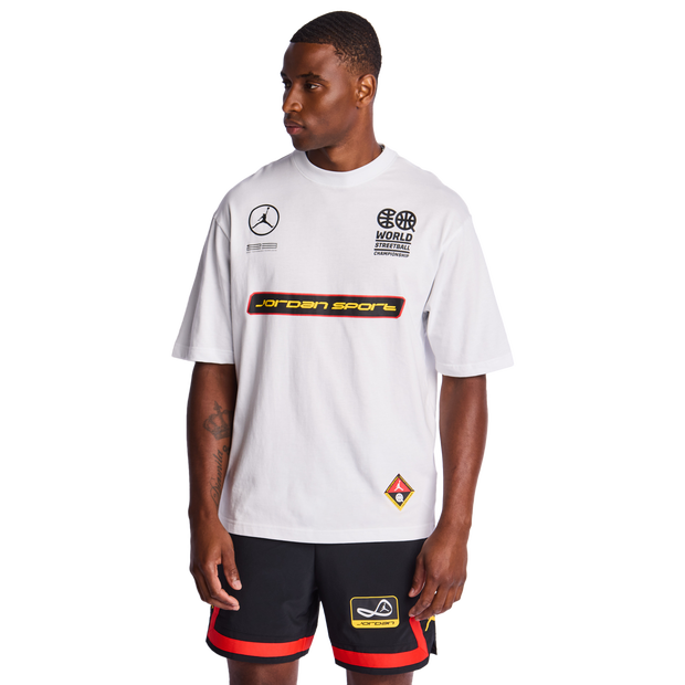 Jordan Q54 Herren T-Shirts - Weiß - Größe S - Baumwoll-Jersey