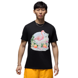 Men T-Shirts - Jordan Flight Essential - Black-White