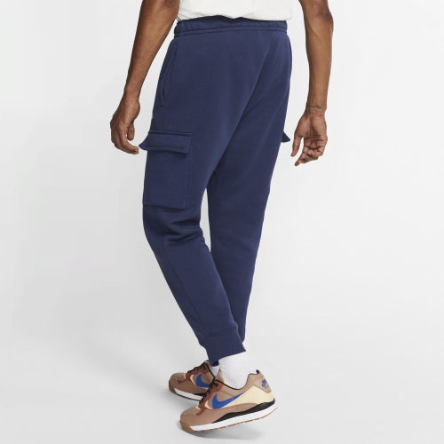 Nike club fleece cargo joggers blue sale