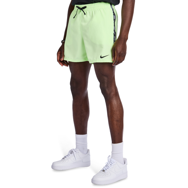 Nike Swim Logo Tape 5" Men Swimwear - Volt - Size S - Poly Mesh