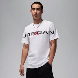 Men T-Shirts - Jordan Graphic Stretch Tee - White-Black