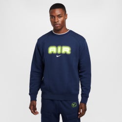 Herren Sweatshirts - Nike Air - Midnight Navy-Volt