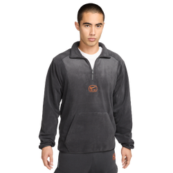 Men Sweatshirts - Nike Air - Anthracite-Safety Orange