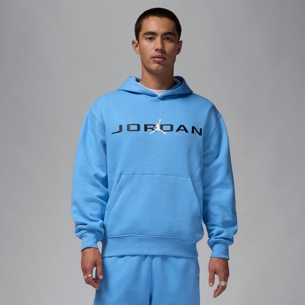 Image of Jordan Essential male Felpe con cappuccio - Blu - Jersey di cotone - Foot Locker035