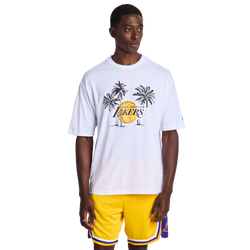 Herren T-Shirts - New Era Nba La Lakers - White-White