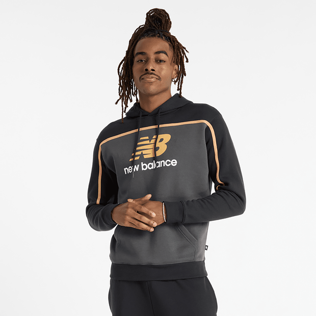 Image of New Balance Classics male Felpe con cappuccio - Nero - Jersey di cotone - Foot Locker035