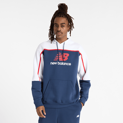 Men Hoodies - New Balance Classics - Blue-Blue