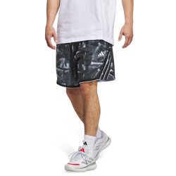 Heren Korte Broeken - adidas Bball - White-Black