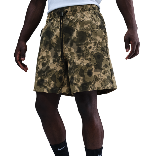 Nike Tech Woven Men Shorts - Green - Size XS - Poly Woven