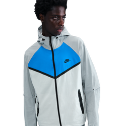 Men Hoodies - Nike Tech Woven - Photon Dust-Lt Smoke Grey