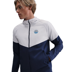 Men Jackets - Nike Swoosh Air Run - Midnight Navy-Pure Platinum