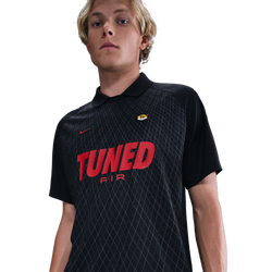Men T-Shirts - Nike Tuned Sportswear T-Shirt - Black-University Red
