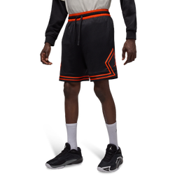 Men Shorts - Jordan Diamond - Black-Team Orange-Team Orange
