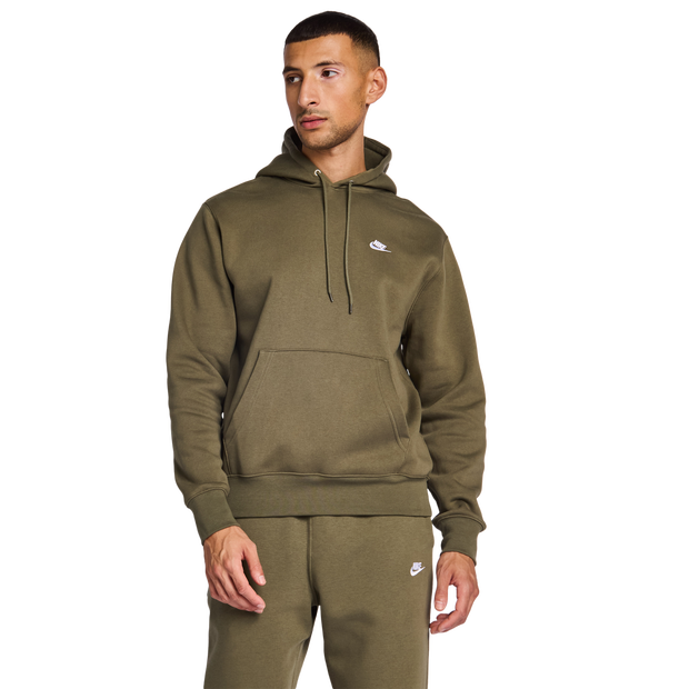 Image of Nike fleece male Felpe con cappuccio - Olivo - Foot Locker035