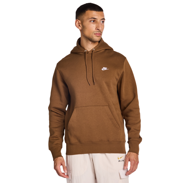 Image of Nike fleece male Felpe con cappuccio - Marrone - Foot Locker035