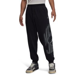 Men Pants - Jordan Brooklyn Fleece Pant - Black-Sail
