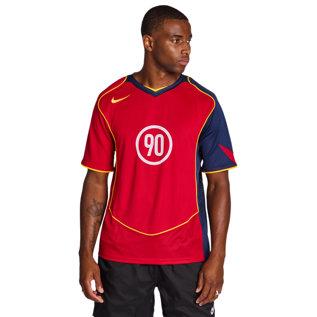 Image of Nike T90 male Maglie/Repliche - Rosso - Jersey di cotone - Foot Locker035