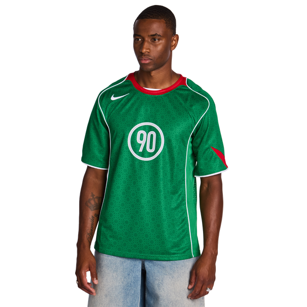 Image of Nike T90 male Maglie/Repliche - Verde - Jersey di cotone - Foot Locker035