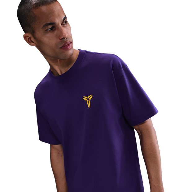 Nike Kobe Men T-Shirts - Purple - Size S - Cotton Jersey