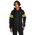 Lacoste Diamond Weave Hooded - Homme Vestes Zippees Black-Fluo Yellow