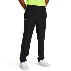 Heren Broeken - Lacoste Diamond Weave - Black-Fluo Yellow
