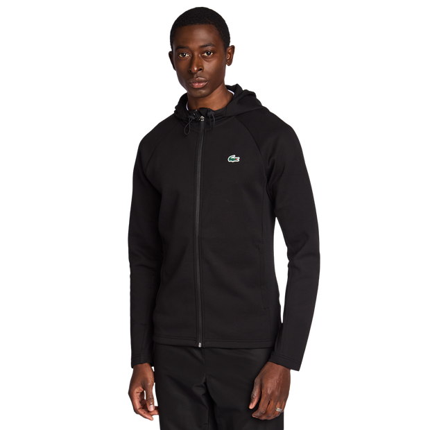 Lacoste Interlock Uomo - Top da pista Nero - Taglia XXL - Poly Fleece