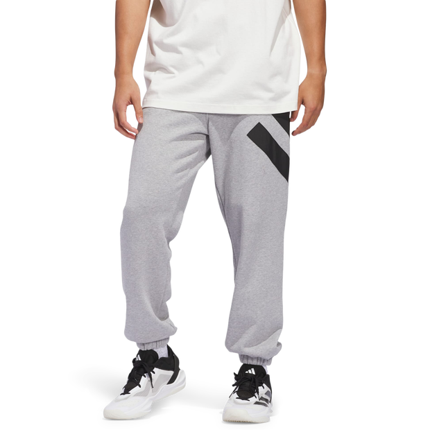 Image of Adidas Anthony Edwards Foundation Fleecesuit male Pantaloni - Grigio - Poly Mesh - Foot Locker035