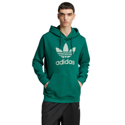 Hombre Hoodies - adidas Adicolor Trefoil - Collegiate Green-Collegiate Green