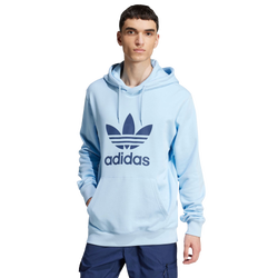 Herren Hoodies - adidas Adicolor Trefoil - Clear Sky-Clear Sky