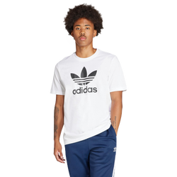 Homme T-Shirts - adidas Adicolor Trefoil - White-White