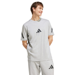 Hombre T-Shirts - adidas Z.N.E. - Medium Grey Heather-Medium Grey Heather