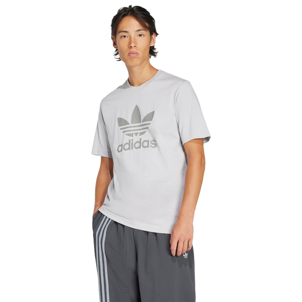 Image of Adidas Trefoil male Magliette - Grigio - Foot Locker035