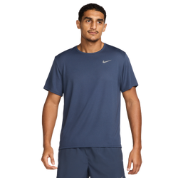Herren T-Shirts - Nike Miler - Thunder Blue-Reflective Silv