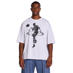 Men T-Shirts - Jordan Brooklyn - Birch Heather-Black