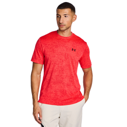 Heren T-Shirts - Under Armour Tech Pixelate - Racer Red-Black