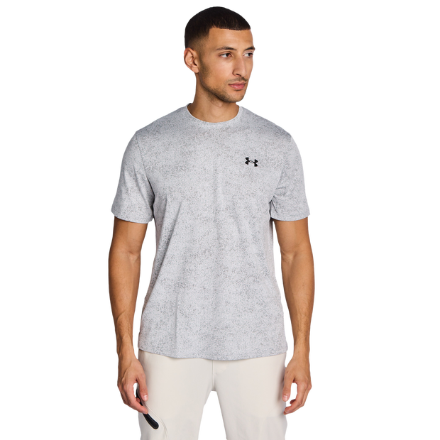 Under Armour Tech Pixelate Men T-Shirts - Grey - Size M - Poly Jersey