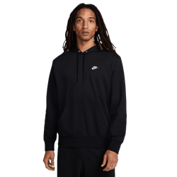 Homme Hoodies - Nike Club - Black-Black-White