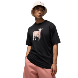 Men T-Shirts - Jordan Goat - Black-White