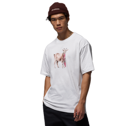 Homme T-Shirts - Jordan Goat - White-Black