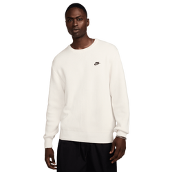 Men Sweatshirts - Nike Club - Sail-Black