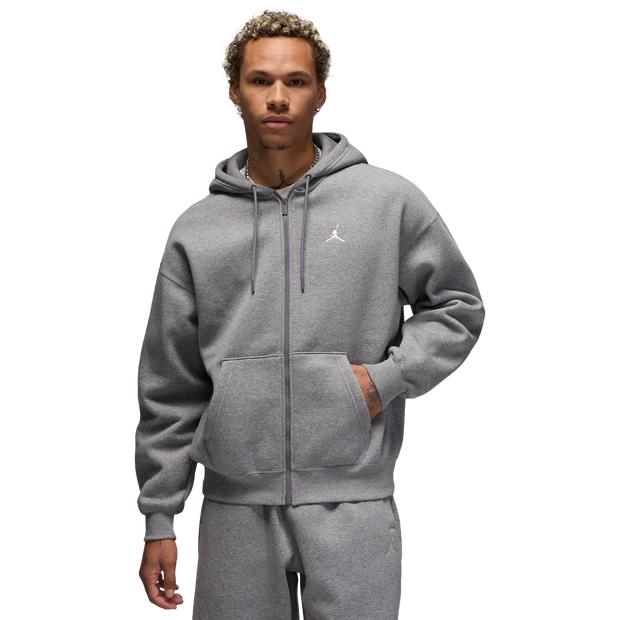 Image of Jordan Brooklyn male Felpe con cappuccio - Grigio - Jersey di cotone - Foot Locker035