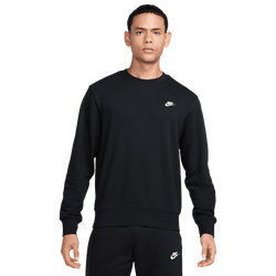 Men Sweatshirts - Nike Club - Black-Black