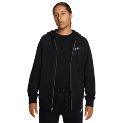 Men Hoodies - Nike Club - Black-Black