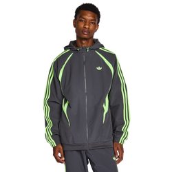 Homme Vestes Zippees - adidas Archive - Grey Six-Signal Green