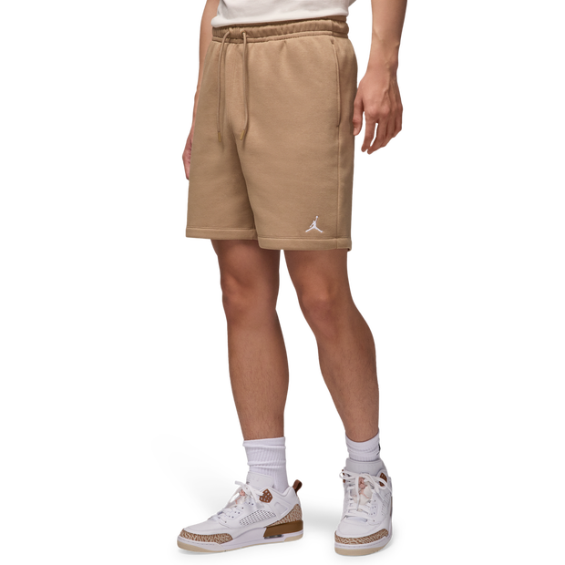 Image of Jordan Brooklyn male Pantaloncini - Beige - Jersey di cotone - Foot Locker035