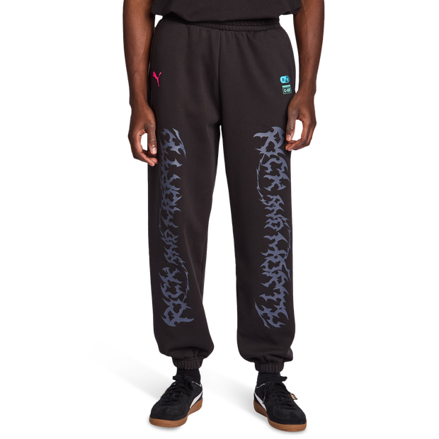 Puma Rick & Morty Uomo - Pantaloni Nero - Taglia M - Pile di cotone