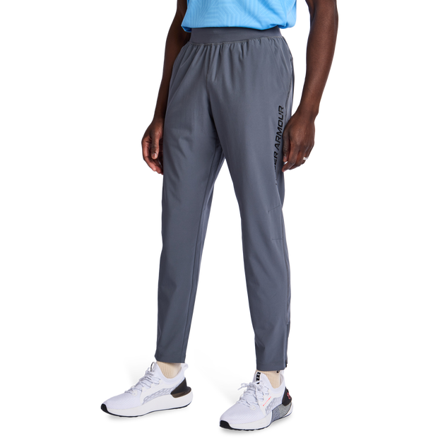 Image of Under Armour Launch male Pantaloni - Grigio - Poly Woven - Foot Locker035