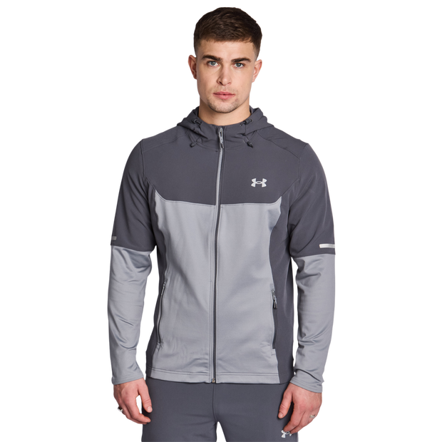 Under Armour Utility Winterized Uomo - Top da pista Blu - Taglia XS - Poly Woven