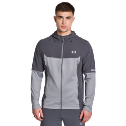 Men Track Tops - Under Armour Utility Winterized - Castlerock-Steel-White